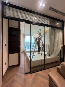 Cửa Slim Vách Ngăn Inox Ngăn Phòng Ngủ