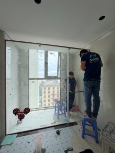 Cabin kính đóng mở 2 chiều