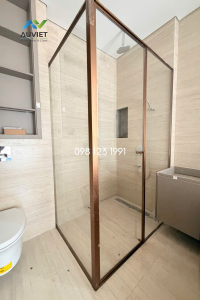 Cửa cabin tắm kính cường lực với phụ kiện chất lượng